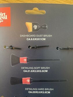 Dirt Devil Reinigings borstel set 3 delig