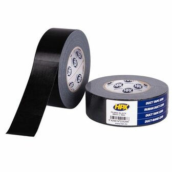 🛠️ HPX Duct Tape 2200 &ndash; 48 mm x 50 m &ndash; Zwart (Professionele duct tape)