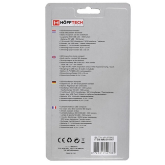 verpakking hofftech looplamp specs
