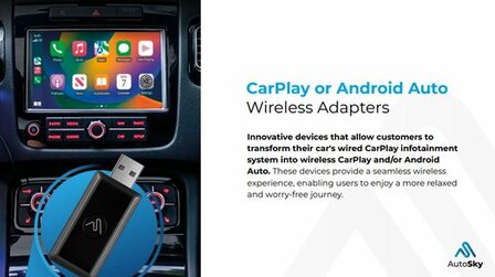 Autosky 2in1 draadloze adaptor (usb)