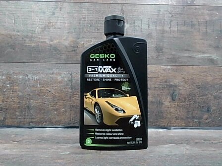Gecko Polijstmiddel 3 in 1 + Carnauba Fles 500ml