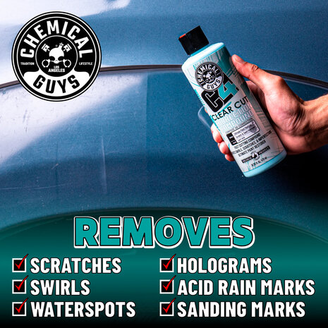 Chemical Guys C4 Clear Cut Correction Compound (473ml)