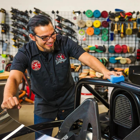 Chemical Guys Premium Grade Microfiber Applicators - Blue 5x3x2.25'' (2 Pack)