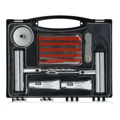 🔧 Carpoint Banden Reparatie Set Professioneel – Met Stalen Handvat in Stevige Koffer