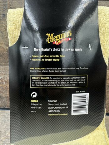 Meguiar's Supreme Shine Microfiber 40x60cm, set à 3 stuks