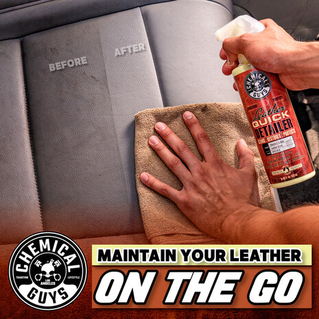 Chemical Guys Leather Quick Detailer Matte Finish Leather Care Spray (473ml)