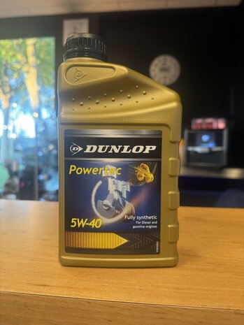 Dunlop Powertec olie 5W40 vol synthetisch