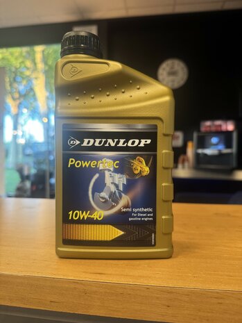 Dunlop Powertec olie 10W40 semi synthetisch