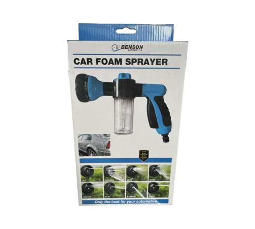 🚗 Benson auto Schuimsproeier 8-in-1 – Voor Auto, Camper én Tuin