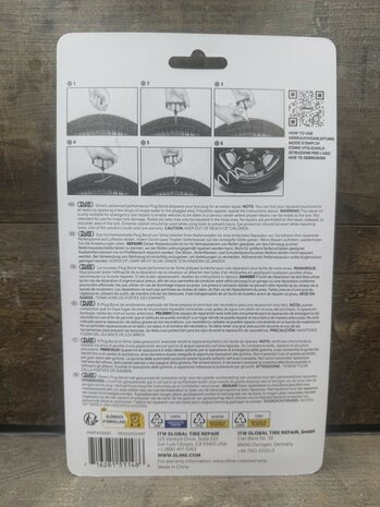 Slime banden reparatie set inc pluggen (Proppen)