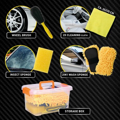 ✨ DUNLOP Auto Reinigingsset met Opbergbox