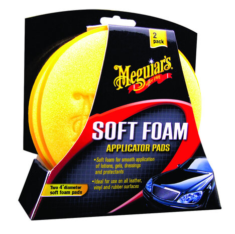 Meguiar's Soft Foam Applicator Pads - Diameter 10.2cm, Set &agrave; 2 stuks