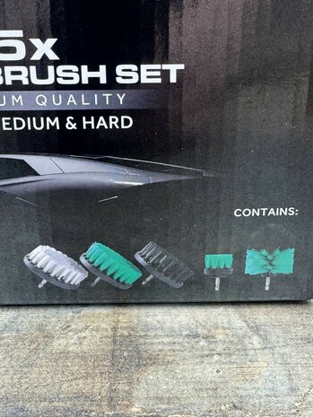 Gecko Boorborstel-Set 5 stuks