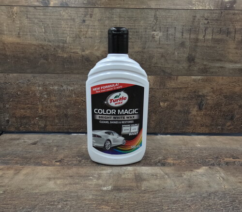 Turtle Wax 52712 Color Magic - Bright White Car Polish 500ml