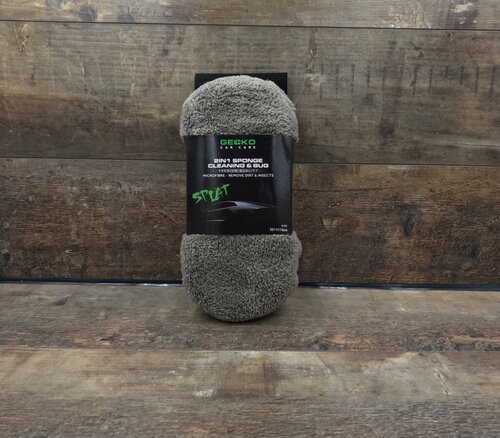 Gecko 2in1 Microvezel Schoonmaak & Vliegen Spons 2cm x 11cm x 5cm