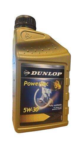 Dunlop Powertec olie 5W30 vol synthetisch