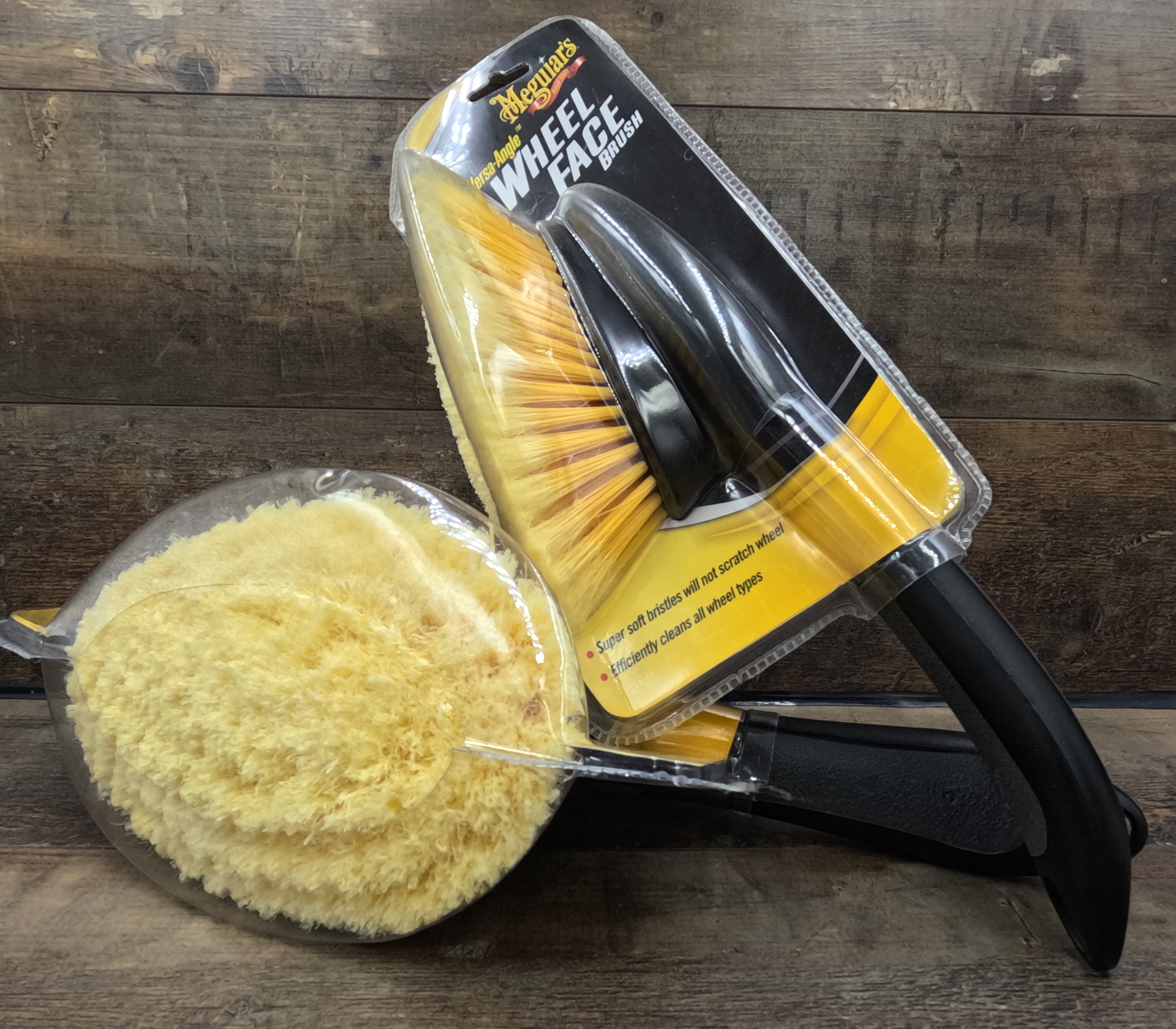 Meguiar’s Versa-Angle Wheel Face Brush – Korte steel, maximale controle