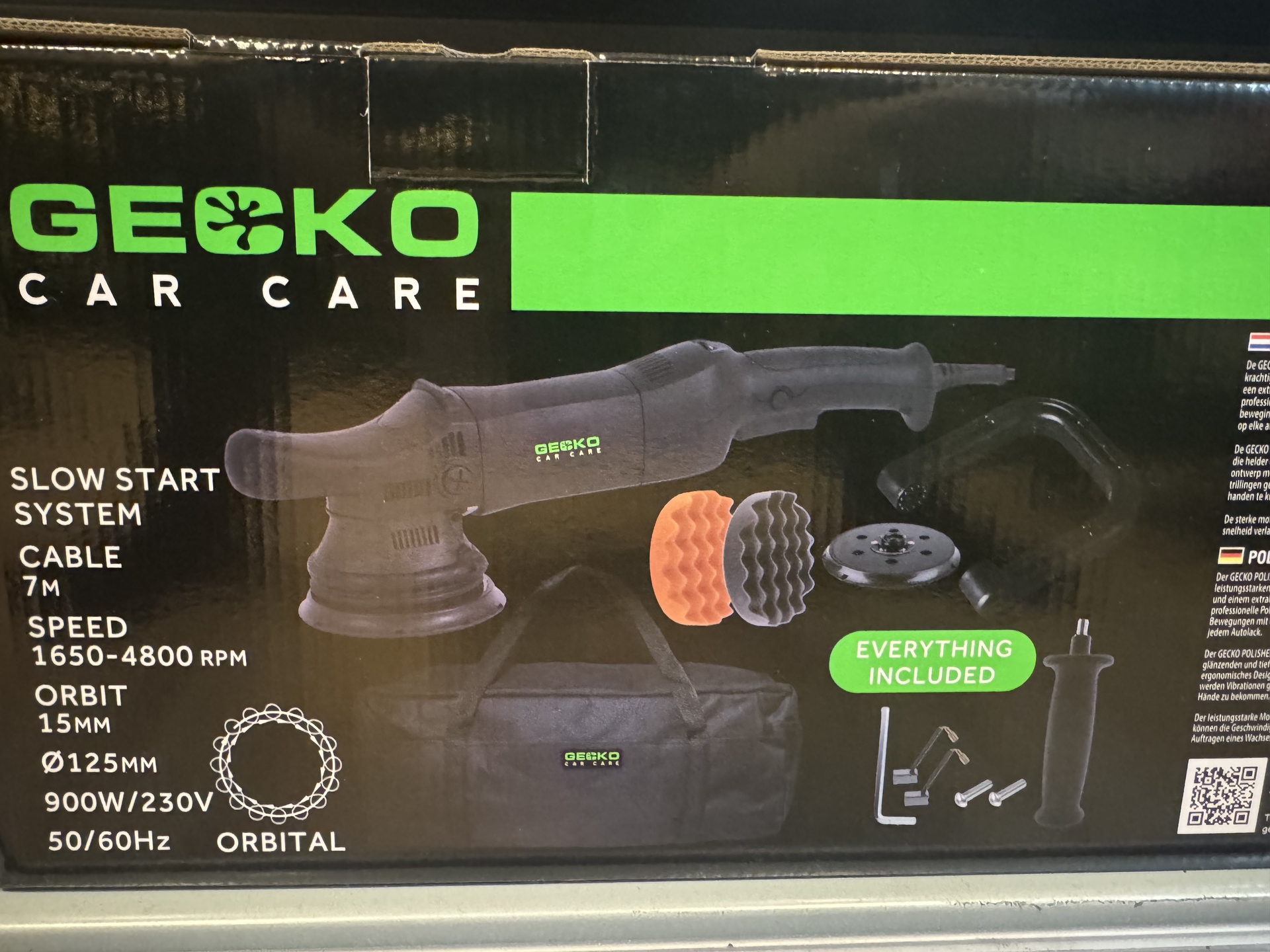 Gecko Professionele Excentrische Polijstmachine