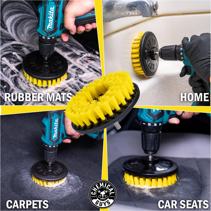 Chemical Guys Carpet Brush With Drill Attachment (Medium Duty)