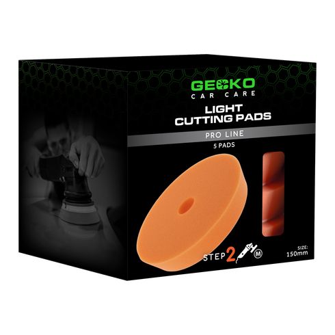 Gecko Polijstpad Medium Oranje 150mm 5st ( Voor Steunplaat 125mm )