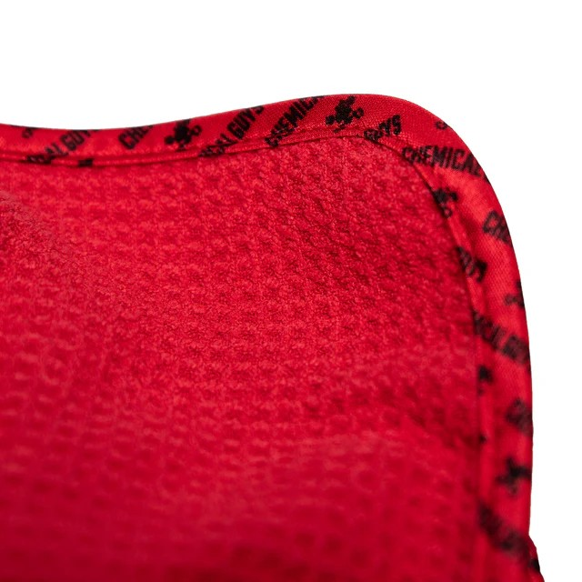 Chemical Guys Waffle Weave Glass & Window Microfiber Towel - Red 24x16''
