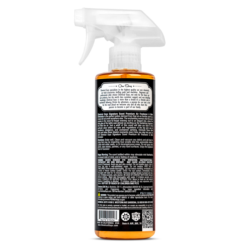 Chemical Guys Signature Scent Air Freshener & Odor Eliminator (473ml)
