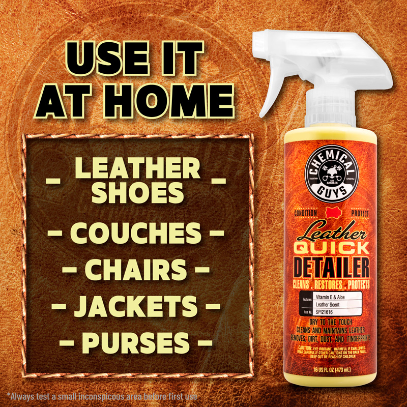 Chemical Guys Leather Quick Detailer Matte Finish Leather Care Spray (473ml)