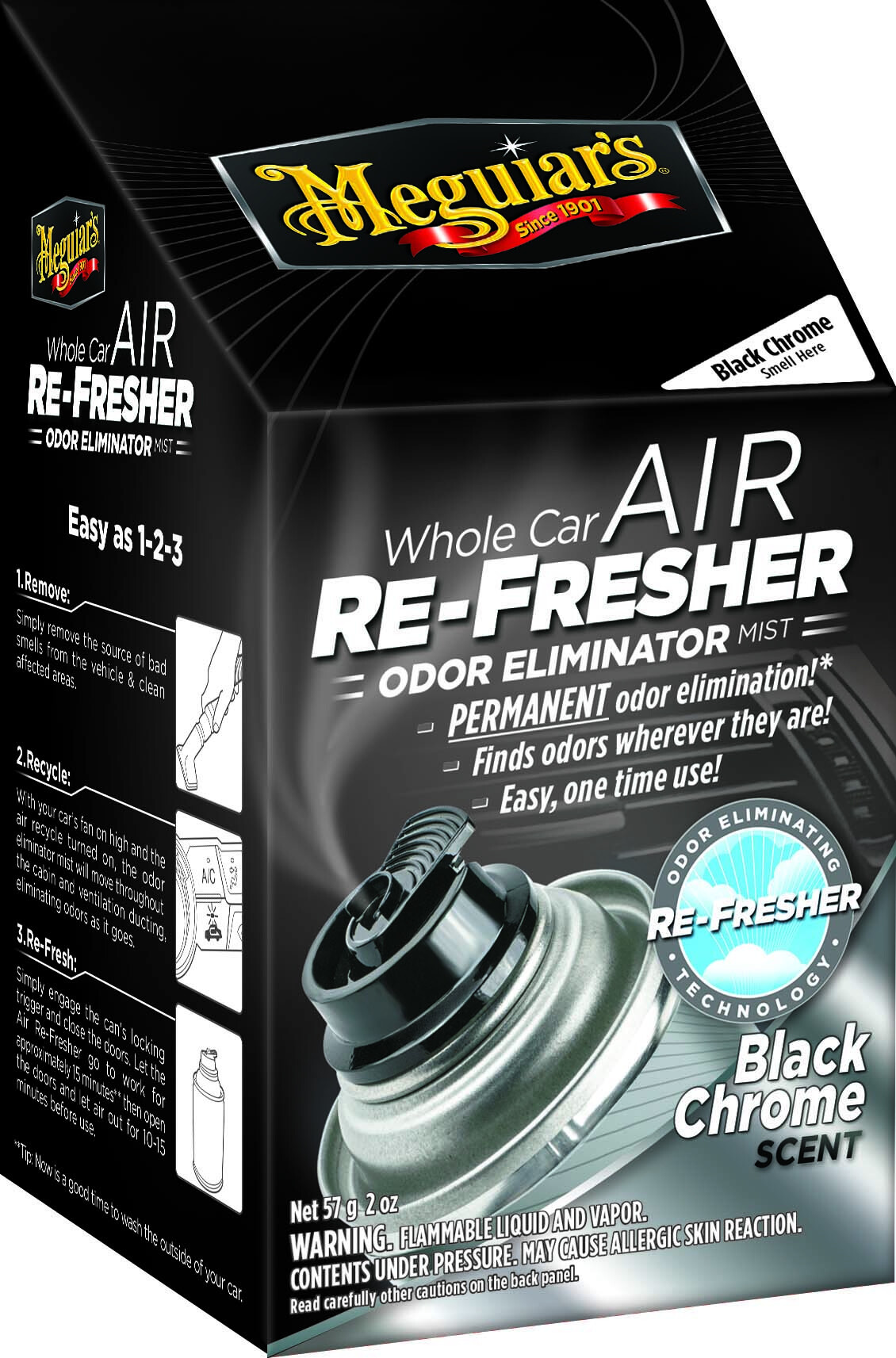 Meguiar’s Air Re-Fresher – Black Chrome