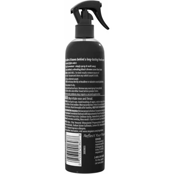 Meguiar's Air Re-Fresher Odor Fighting Spray - Black Chrome 273ml