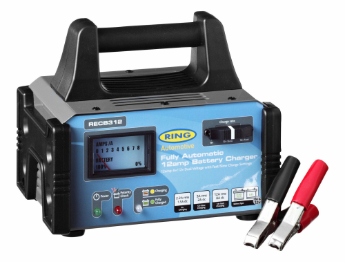 Ring acculader (druppellader) 12 volt en 6 volt