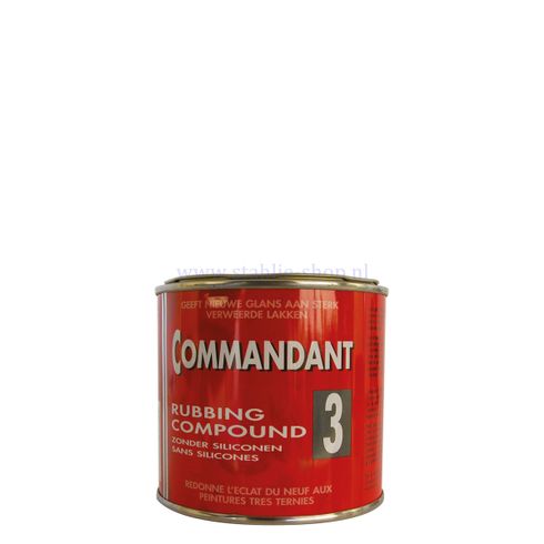 Commandant 3 Rubbing Compound – 500 g – krachtige polijstpasta voor verweerde lak