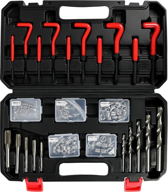 Benson schroefdraad Reparatieset 131-delig – professioneel resultaat, zonder onderdelen te vervangen