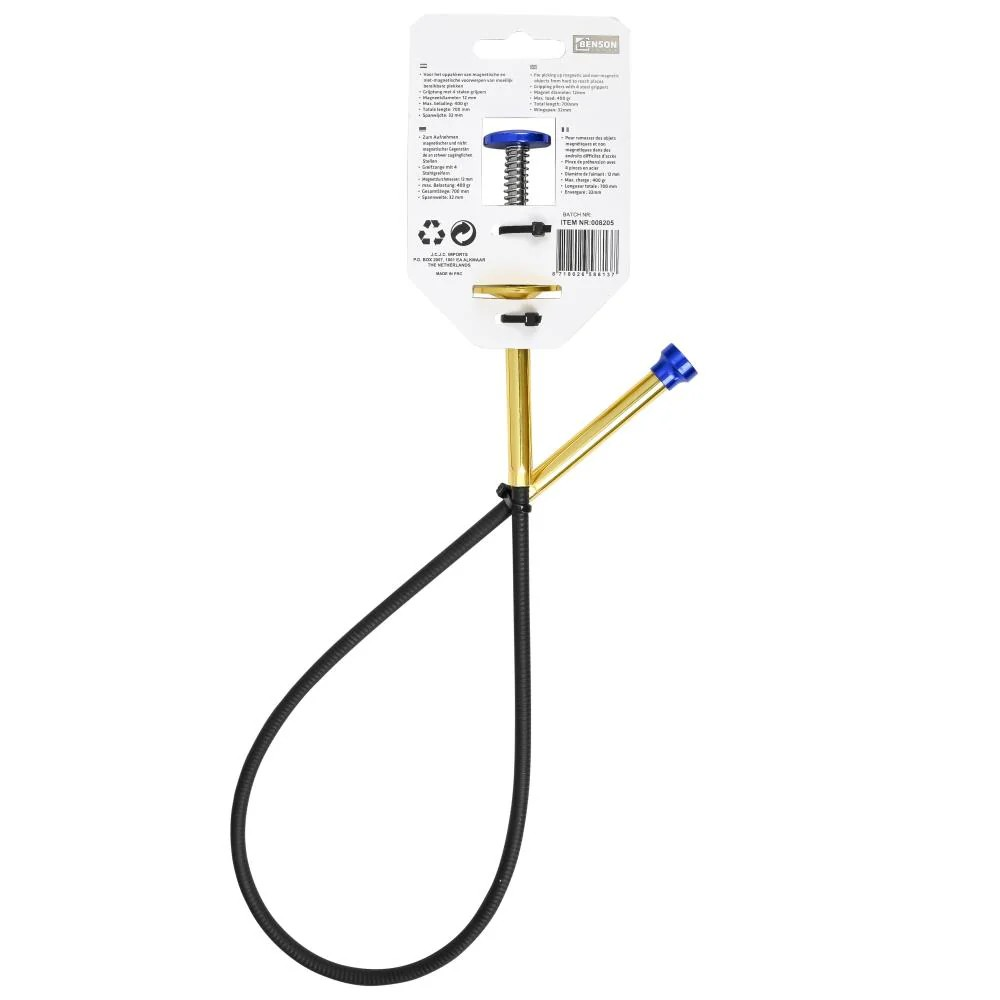 Benson Pick-up Tool 2-in-1 – met Magneet & Grijptang (700 mm)