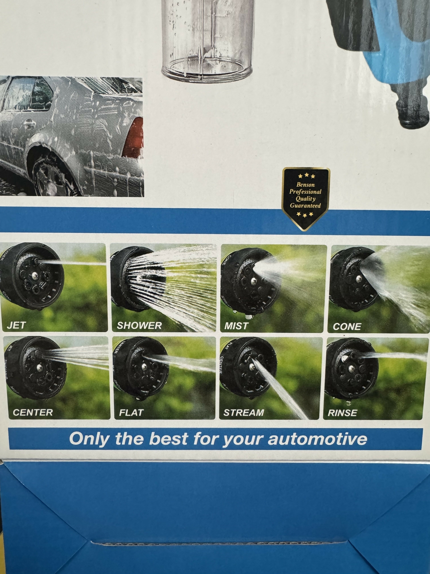 Benson auto Schuimsproeier 8-in-1 – Voor Auto, Camper én Tuin