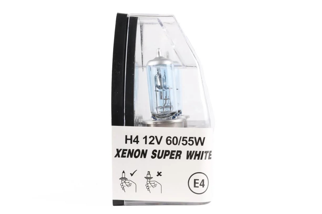 Autolamp H4 12V 60/55W – Xenon Super White (2-delig) | E4-gecertificeerd