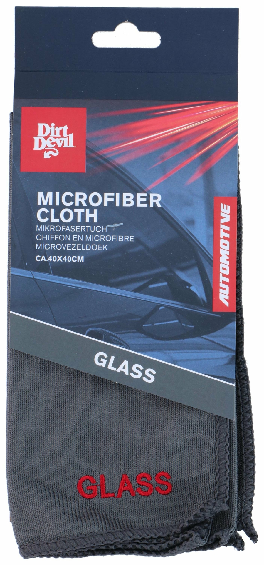 DIRT DEVIL Microvezel Glasdoek – 40×40 cm | 240gsm