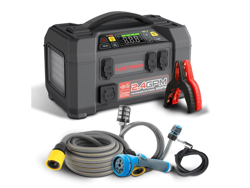 Lokithor AW401 Jumpstarter + Compressor + Waterpomp