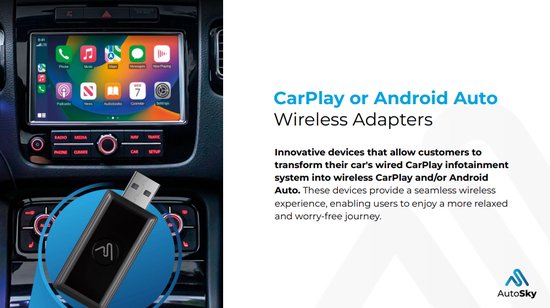 Autosky 2in1 draadloze adaptor (usb)