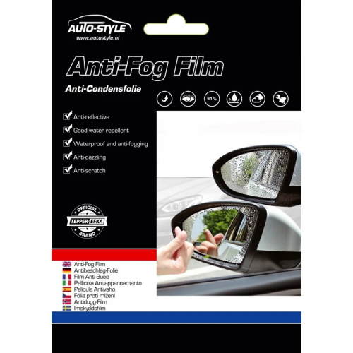 AutoStyle Anti-Condensfolie Transparant Ovaal – 2-delige Set