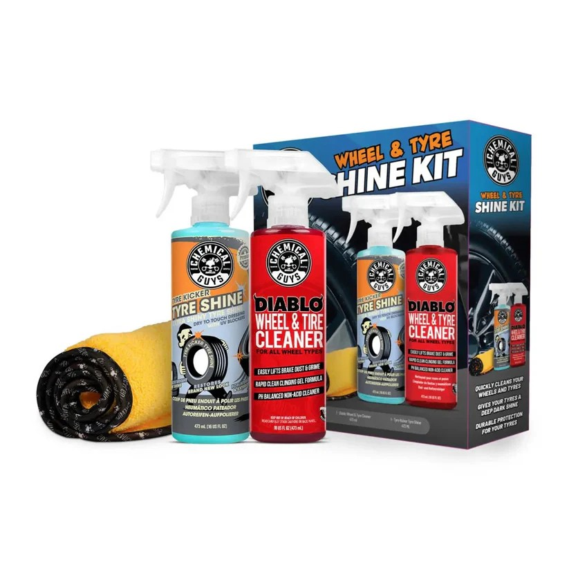 Chemical Guys Wheel & Tyre Shine Starter Kit – Voor Perfect Schone Velgen en Stralende Banden
