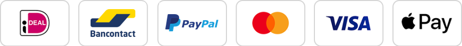 Betaalmethodes Betaalmethodes: iDEAL, Bancontact, PayPal, Mastercard, Visa en Apple Pay